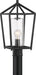 Post Lantern Nuvo 60-6595 Hopewell - 1 Light - Post Lantern - Matte Black Finish with Clear Seeded Glass Nuvo