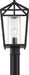 Post Lantern Nuvo 60-6595 Hopewell - 1 Light - Post Lantern - Matte Black Finish with Clear Seeded Glass Nuvo