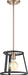 Mini Pendant Nuvo 60-6641 Chassis - 1 Light - Mini Pendant Fixture - Copper Brushed Brass Finish with Matte Black Frame Nuvo