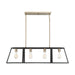 Island Pendant Nuvo 60-6644 Chassis - 4 Light - Island Pendant Fixture - Copper Brushed Brass Finish with Matte Black Frame Nuvo
