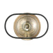 Sconce Nuvo 60-6651 Chassis - 1 Light - Wall Sconce - Copper Brushed Brass Finish with Matte Black Frame Nuvo