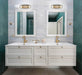 Vanity Nuvo 60-6652 Chassis - 2 Light - Vanity - Copper Brushed Brass Finish with Matte Black Frame Nuvo