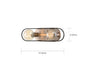 Vanity Nuvo 60-6652 Chassis - 2 Light - Vanity - Copper Brushed Brass Finish with Matte Black Frame Nuvo
