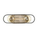 Vanity Nuvo 60-6652 Chassis - 2 Light - Vanity - Copper Brushed Brass Finish with Matte Black Frame Nuvo