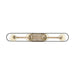 Vanity Nuvo 60-6654 Chassis - 4 Light - Vanity - Copper Brushed Brass Finish with Matte Black Frame Nuvo