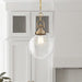 Pendant Nuvo 60-6671 Skyloft - 1 Light - Pendant Fixture - Burnished Brass Finish with Clear Glass Nuvo