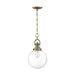 Pendant Nuvo 60-6671 Skyloft - 1 Light - Pendant Fixture - Burnished Brass Finish with Clear Glass Nuvo