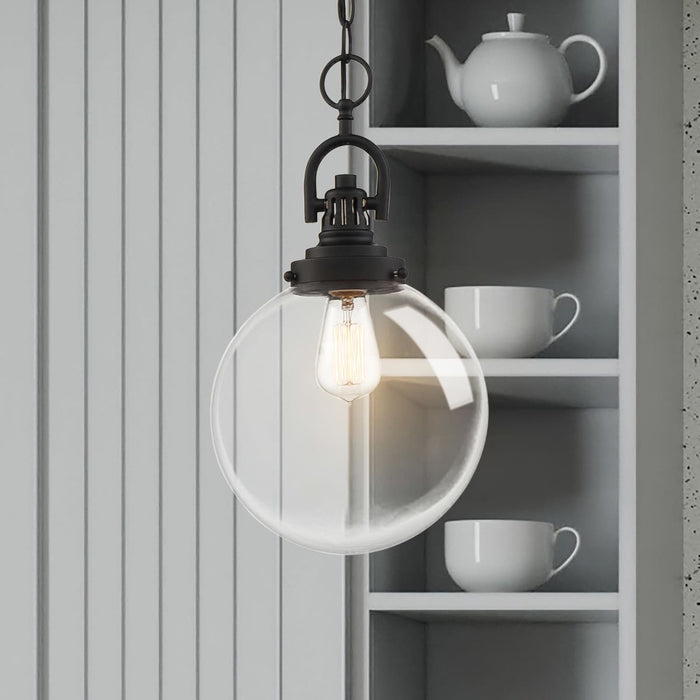 Pendant Nuvo 60-6673 Skyloft - 1 Light - Pendant Fixture - Aged Bronze Finish with Clear Glass Nuvo