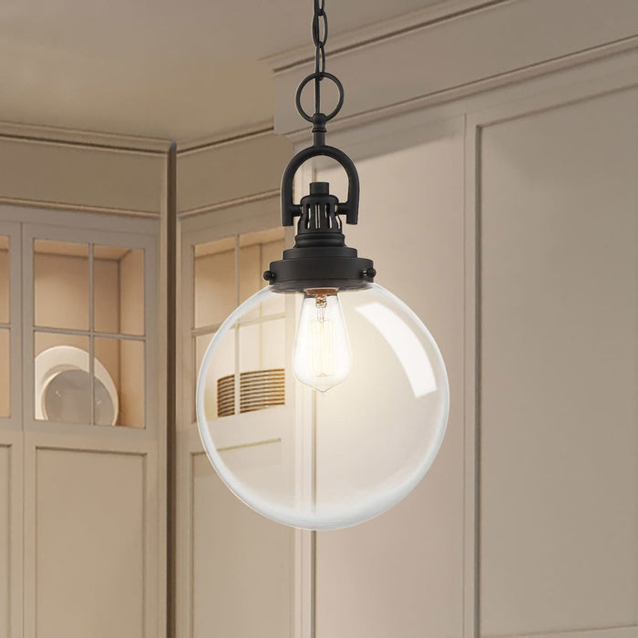 Pendant Nuvo 60-6673 Skyloft - 1 Light - Pendant Fixture - Aged Bronze Finish with Clear Glass Nuvo