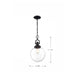 Pendant Nuvo 60-6673 Skyloft - 1 Light - Pendant Fixture - Aged Bronze Finish with Clear Glass Nuvo