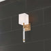 Sconce Nuvo 60-6681 Thompson - 1 Light - Wall Sconce - Burnished Brass Finish with White Linen Shade Nuvo