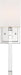 Sconce Nuvo 60-6682 Thompson - 1 Light - Wall Sconce - Polished Nickel Finish with White Linen Shade Nuvo