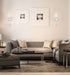Sconce Nuvo 60-6682 Thompson - 1 Light - Wall Sconce - Polished Nickel Finish with White Linen Shade Nuvo