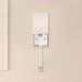 Sconce Nuvo 60-6682 Thompson - 1 Light - Wall Sconce - Polished Nickel Finish with White Linen Shade Nuvo