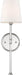 Sconce Nuvo 60-6688 Olmstead - 1 Light - Wall Sconce - Polished Nickel Finish with White Linen Shade Nuvo
