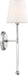 Sconce Nuvo 60-6688 Olmstead - 1 Light - Wall Sconce - Polished Nickel Finish with White Linen Shade Nuvo