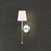 Sconce Nuvo 60-6688 Olmstead - 1 Light - Wall Sconce - Polished Nickel Finish with White Linen Shade Nuvo