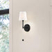 Sconce Nuvo 60-6689 Olmstead - 1 Light - Wall Sconce - Aged Bronze Finish with White Linen Shade Nuvo