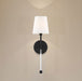 Sconce Nuvo 60-6689 Olmstead - 1 Light - Wall Sconce - Aged Bronze Finish with White Linen Shade Nuvo