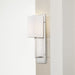 Sconce Nuvo 60-6691 Vesey - 1 Light - Wall Sconce - Brushed Nickel Finish with White Linen Shade Nuvo