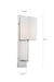 Sconce Nuvo 60-6691 Vesey - 1 Light - Wall Sconce - Brushed Nickel Finish with White Linen Shade Nuvo
