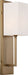 Sconce Nuvo 60-6692 Vesey - 1 Light - Wall Sconce - Burnished Brass Finish with White Linen Shade Nuvo