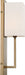 Sconce Nuvo 60-6692 Vesey - 1 Light - Wall Sconce - Burnished Brass Finish with White Linen Shade Nuvo