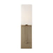 Sconce Nuvo 60-6692 Vesey - 1 Light - Wall Sconce - Burnished Brass Finish with White Linen Shade Nuvo