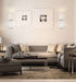 Sconce Nuvo 60-6693 Vesey - 1 Light - Wall Sconce - Polished Nickel Finish with White Linen Shade Nuvo
