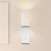 Sconce Nuvo 60-6693 Vesey - 1 Light - Wall Sconce - Polished Nickel Finish with White Linen Shade Nuvo