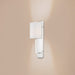 Sconce Nuvo 60-6693 Vesey - 1 Light - Wall Sconce - Polished Nickel Finish with White Linen Shade Nuvo