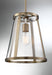 Pendant Nuvo 60-6697 Bruge - 1 Light - Pendant Fixture - Burnished Brass Finish with Clear Glass Nuvo