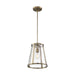 Pendant Nuvo 60-6697 Bruge - 1 Light - Pendant Fixture - Burnished Brass Finish with Clear Glass Nuvo