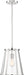 Pendant Nuvo 60-6698 Bruge - 1 Light - Pendant Fixture - Polished Nickel Finish with Clear Glass Nuvo