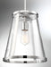 Pendant Nuvo 60-6698 Bruge - 1 Light - Pendant Fixture - Polished Nickel Finish with Clear Glass Nuvo