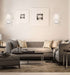 Vanity Nuvo 60-6708 Highline - 1 Light - Vanity - Polished Nickel Finish with White Linen Shade Nuvo