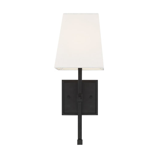Vanity Nuvo 60-6709 Highline - 1 Light - Vanity - Aged Bronze Finish with White Linen Shade Nuvo
