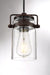 Mini Pendant Nuvo 60-6731 Antebellum - 1 Light - Mini Pendant Fixture - Mahogany Bronze Finish with Clear Glass Nuvo