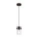 Mini Pendant Nuvo 60-6731 Antebellum - 1 Light - Mini Pendant Fixture - Mahogany Bronze Finish with Clear Glass Nuvo