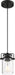 Mini Pendant Nuvo 60-6732 Antebellum - 1 Light - Mini Pendant Fixture - Matte Black Finish with Clear Glass Nuvo