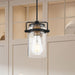 Mini Pendant Nuvo 60-6733 Antebellum - 1 Light - Mini Pendant Fixture - Black and Aged Gold Finish with Clear Glass Nuvo