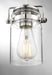 Mini Pendant Nuvo 60-6734 Antebellum - 1 Light - Mini Pendant Fixture - Polished Nickel with Clear Glass - Polished Nickel Finish Nuvo