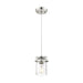 Mini Pendant Nuvo 60-6734 Antebellum - 1 Light - Mini Pendant Fixture - Polished Nickel with Clear Glass - Polished Nickel Finish Nuvo