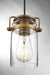 Mini Pendant Nuvo 60-6735 Antebellum - 1 Light - Mini Pendant Fixture - Vintage Brass Finish with Clear Glass Nuvo