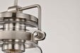 Mini Pendant Nuvo 60-6736 Antebellum - 1 Light - Mini Pendant Fixture - Brushed Nickel Finish with Clear Glass Nuvo