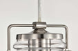 Mini Pendant Nuvo 60-6736 Antebellum - 1 Light - Mini Pendant Fixture - Brushed Nickel Finish with Clear Glass Nuvo