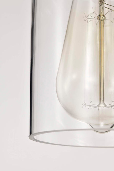 Mini Pendant Nuvo 60-6736 Antebellum - 1 Light - Mini Pendant Fixture - Brushed Nickel Finish with Clear Glass Nuvo