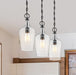 Pendant Nuvo 60-6749 Hartley - 1 Light - Pendant Fixture - Matte Black Finish with Clear Glass Nuvo
