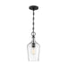 Pendant Nuvo 60-6749 Hartley - 1 Light - Pendant Fixture - Matte Black Finish with Clear Glass Nuvo