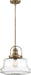 Pendant Nuvo 60-6757 Basel - 1 Light - Pendant Fixture - Burnished Brass Finish with Clear Glass Nuvo
